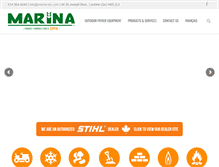 Tablet Screenshot of marina-inc.com